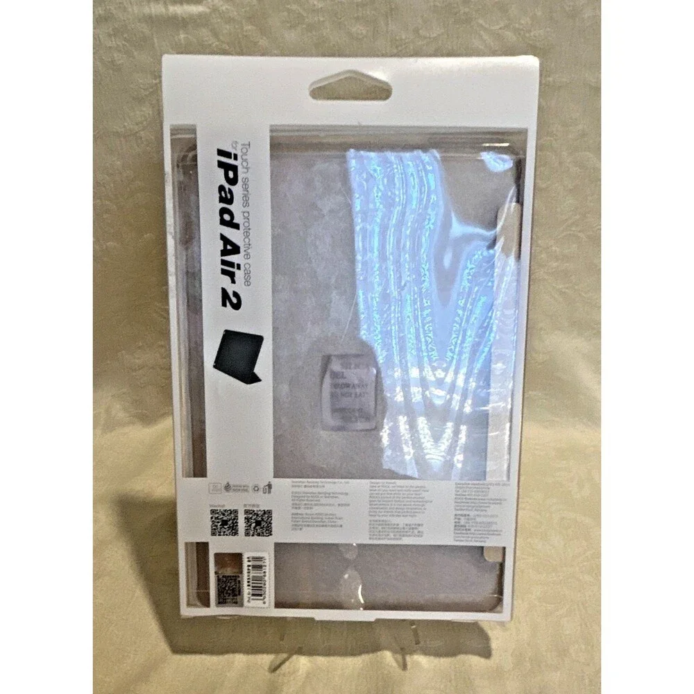 ROCK Magnetic Folding Folio Sleep/Wake Case for Apple iPad Air 2 9.7 Gold NIB